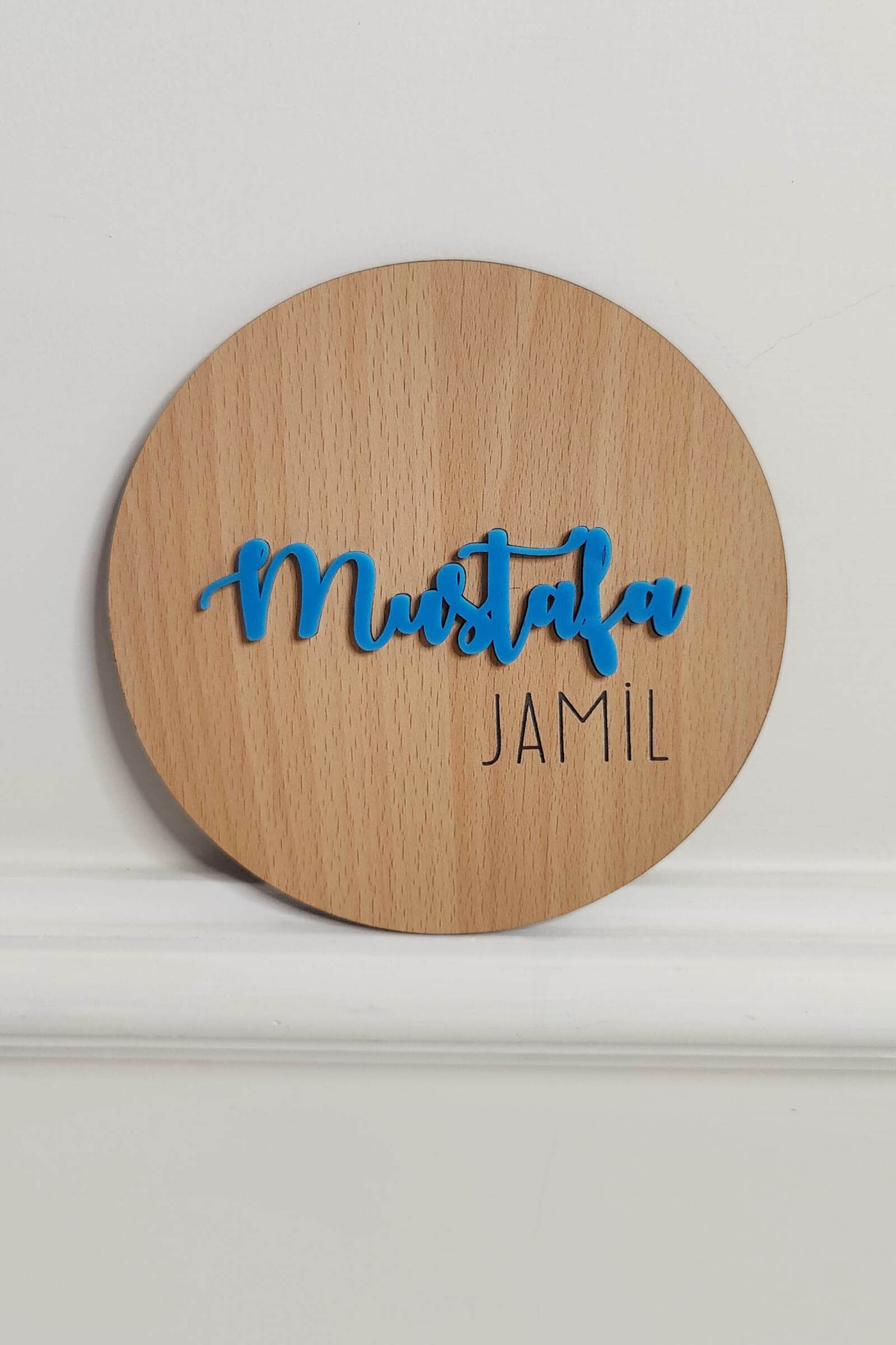 Custom Wooden Name Plaque