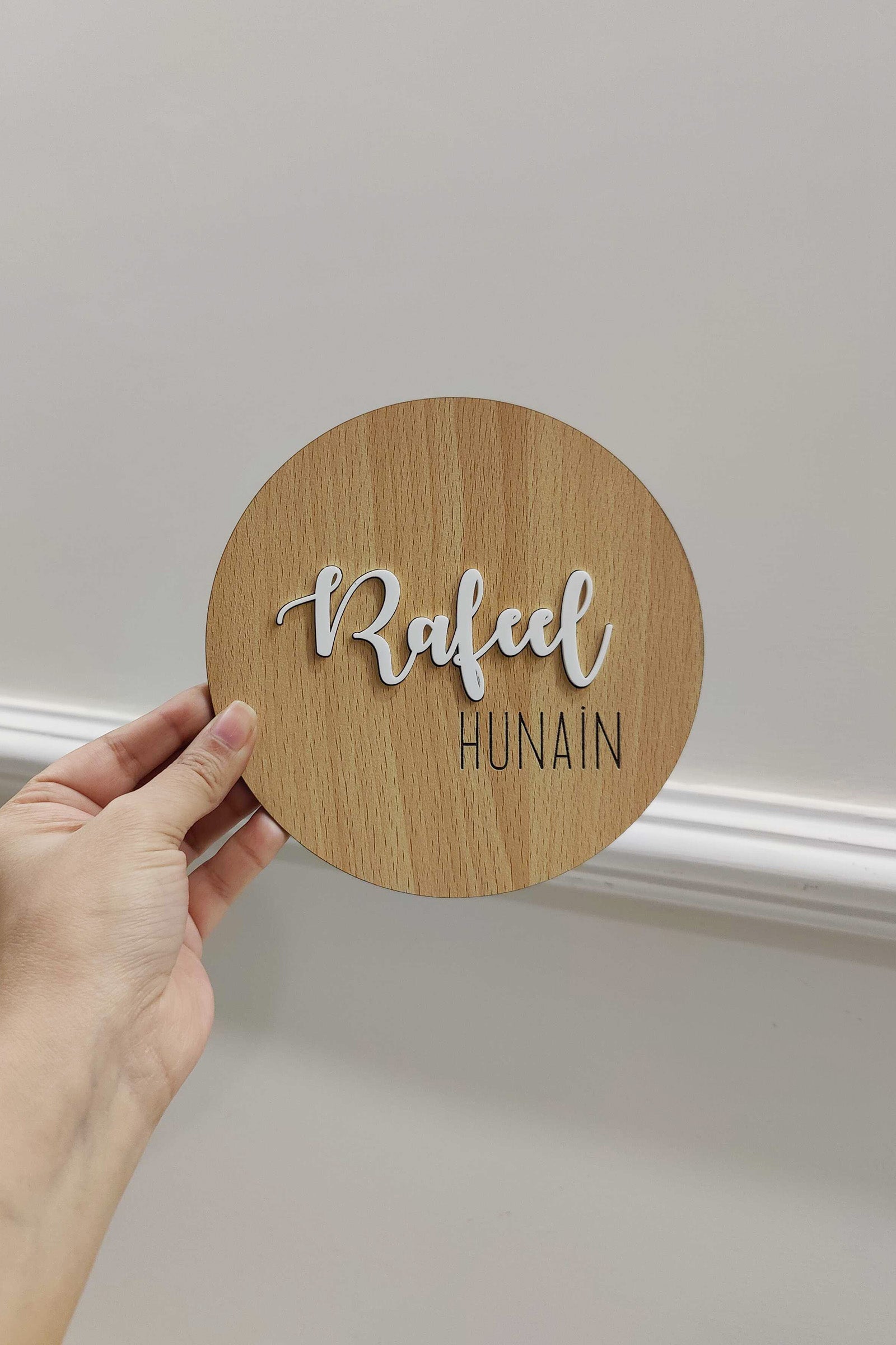 Custom Wooden Name Plaque