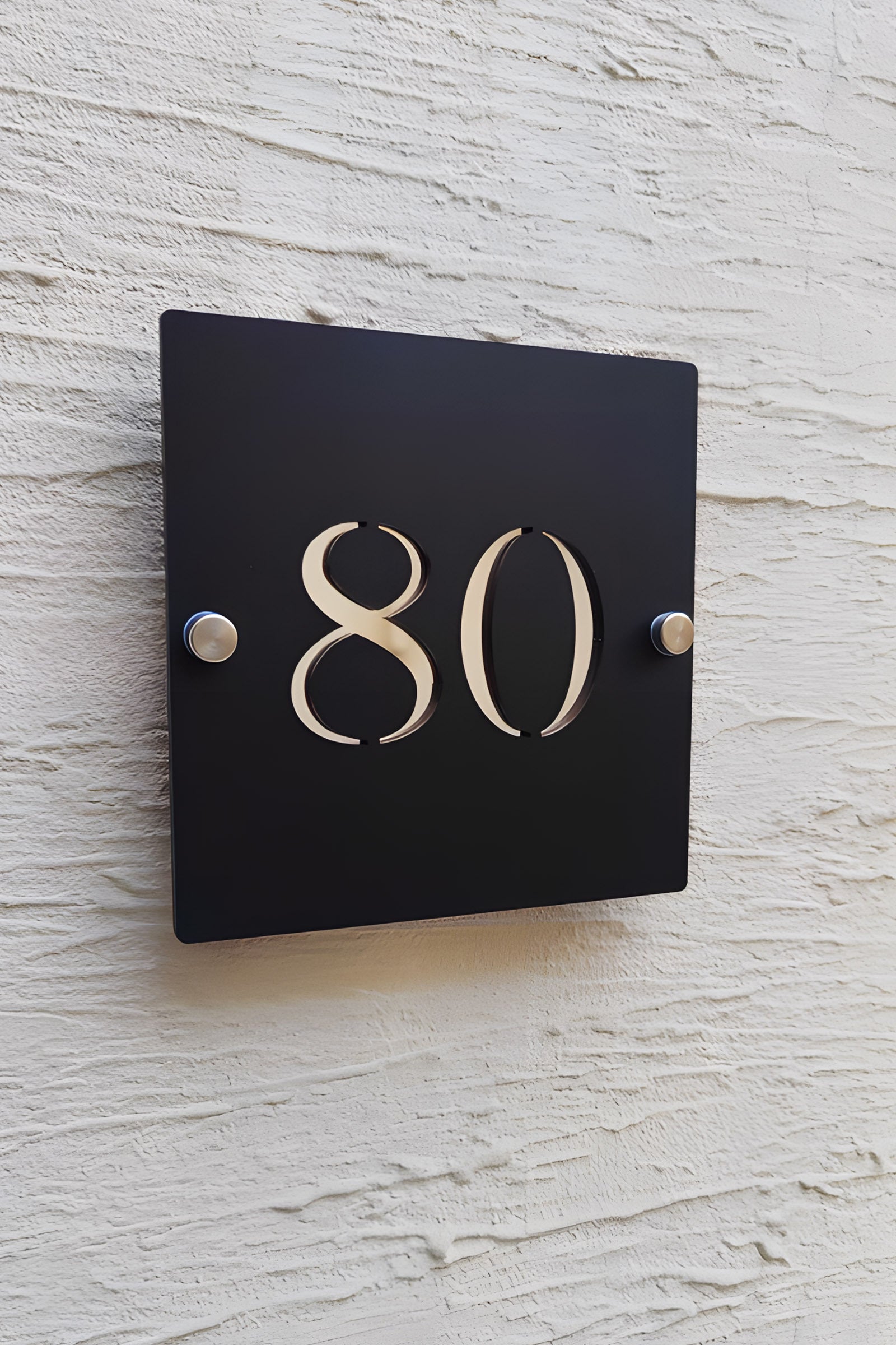 Custon Square Acrylic House Number Plate