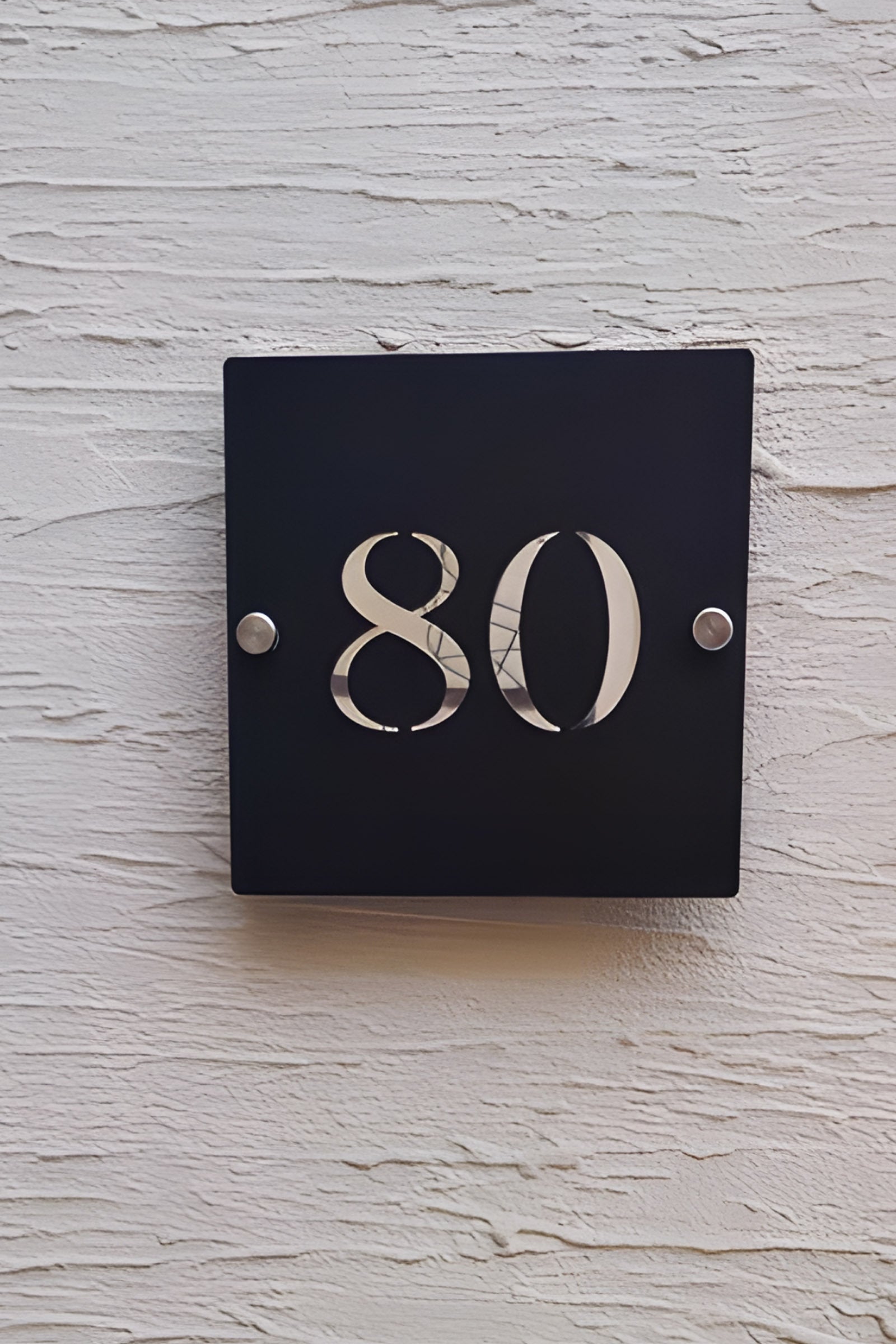 Custon Square Acrylic House Number Plate