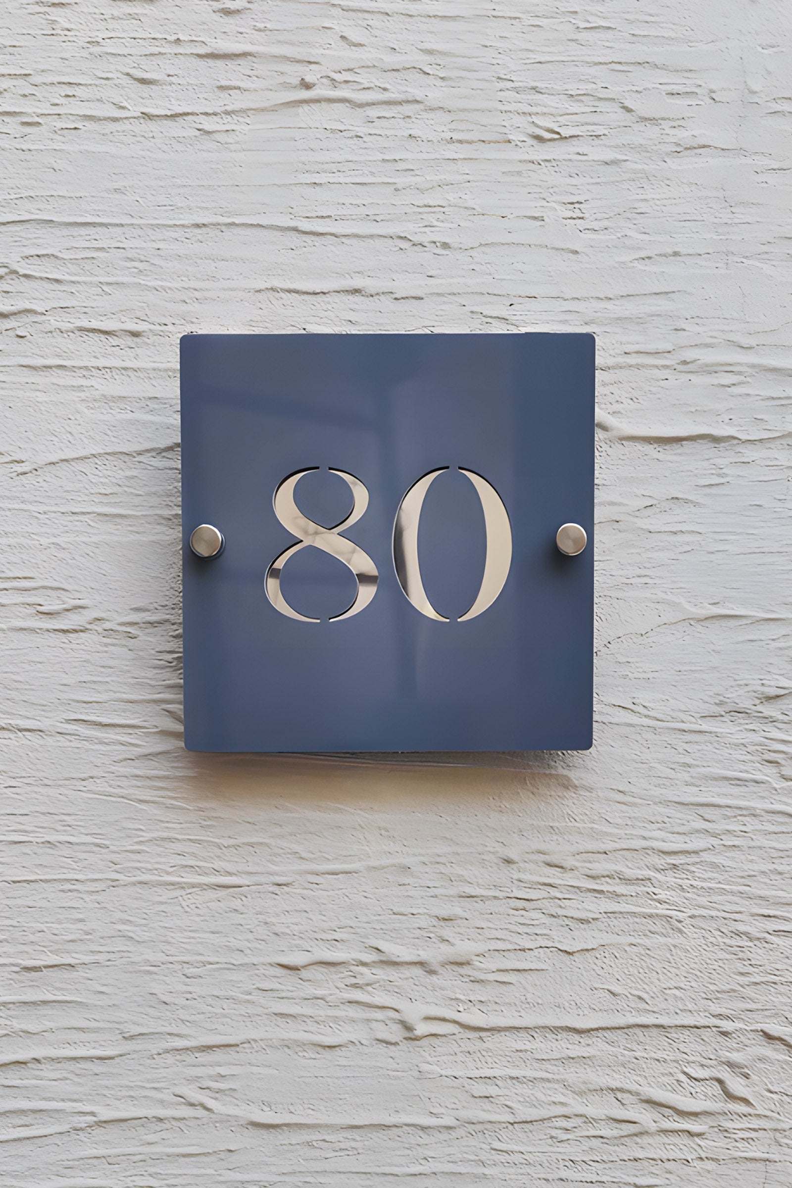 Custon Square Acrylic House Number Plate