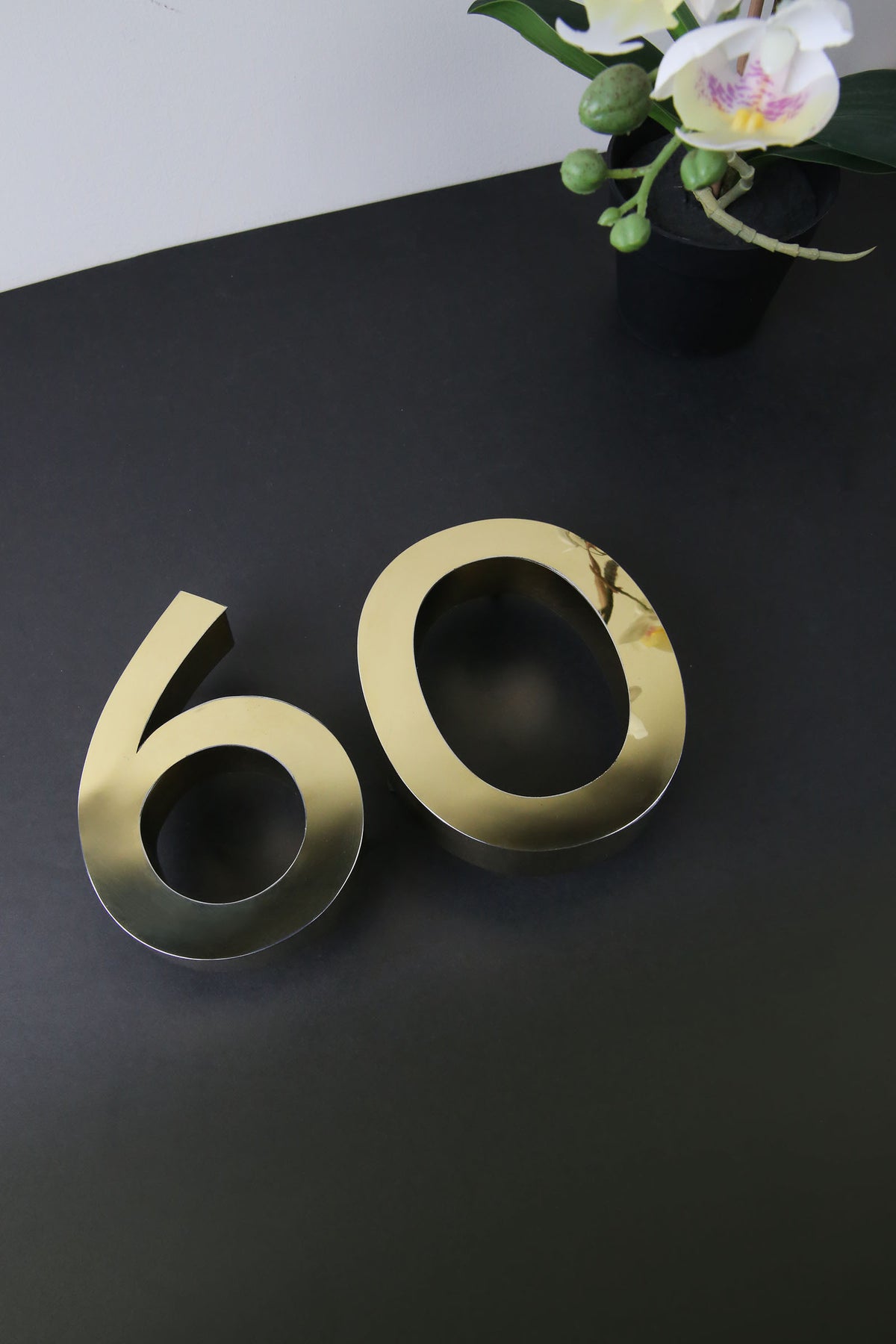 Custom Gold Stainless Steel Digits - Sign & Design