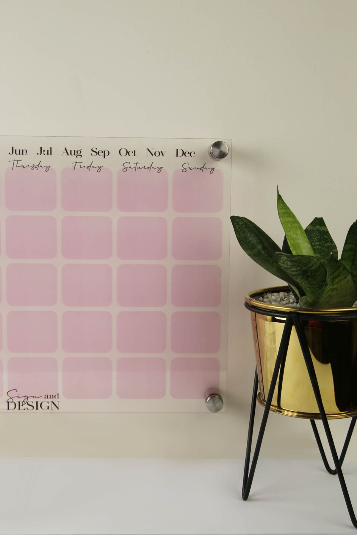 Monthly Wall Planner - Sign & Design