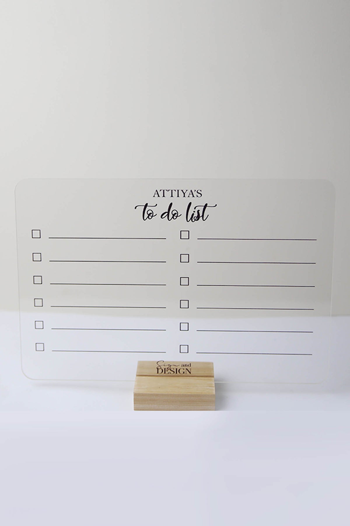 Personalized To Do list - Planner - Sign & Design