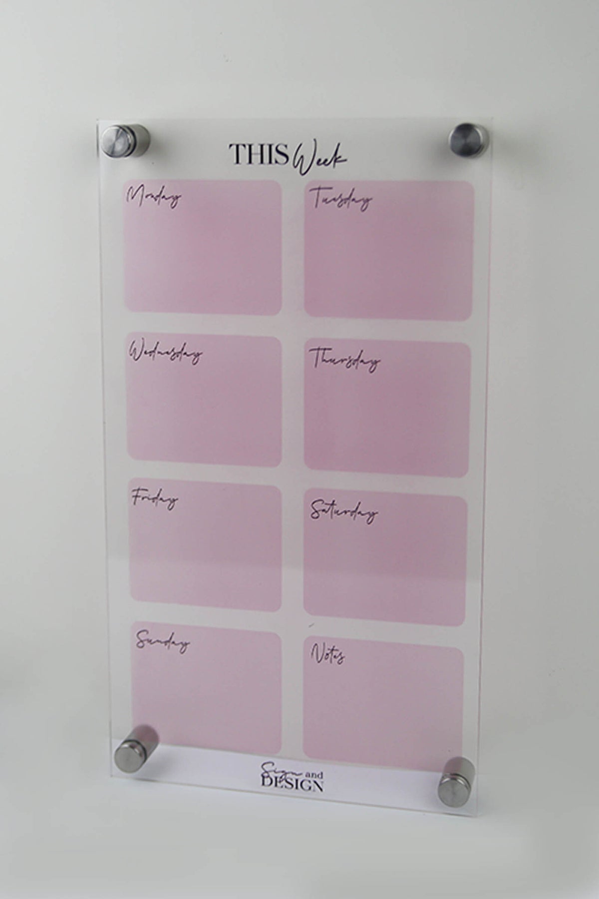 Weekly Wall Planner - Sign & Design