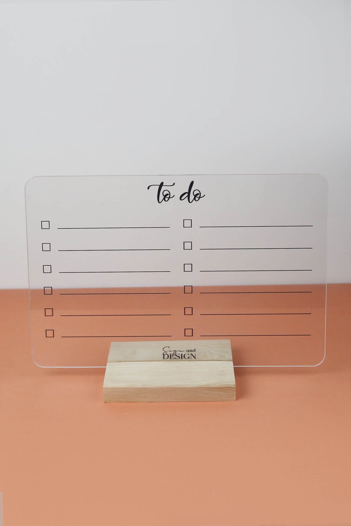 To Do List - Table Planner - Sign & Design