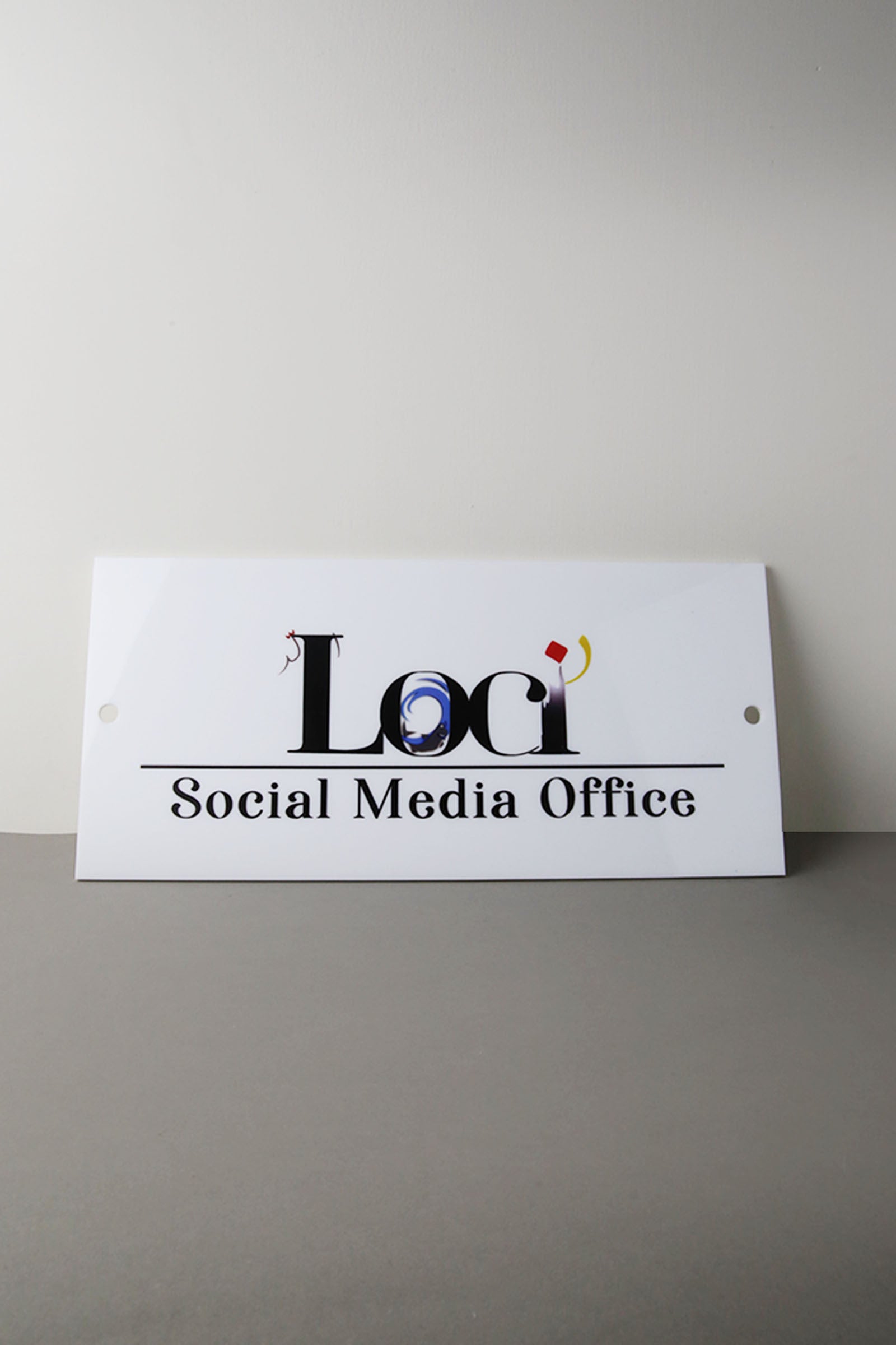 Custom Office Door Plate: Acrylic Sign