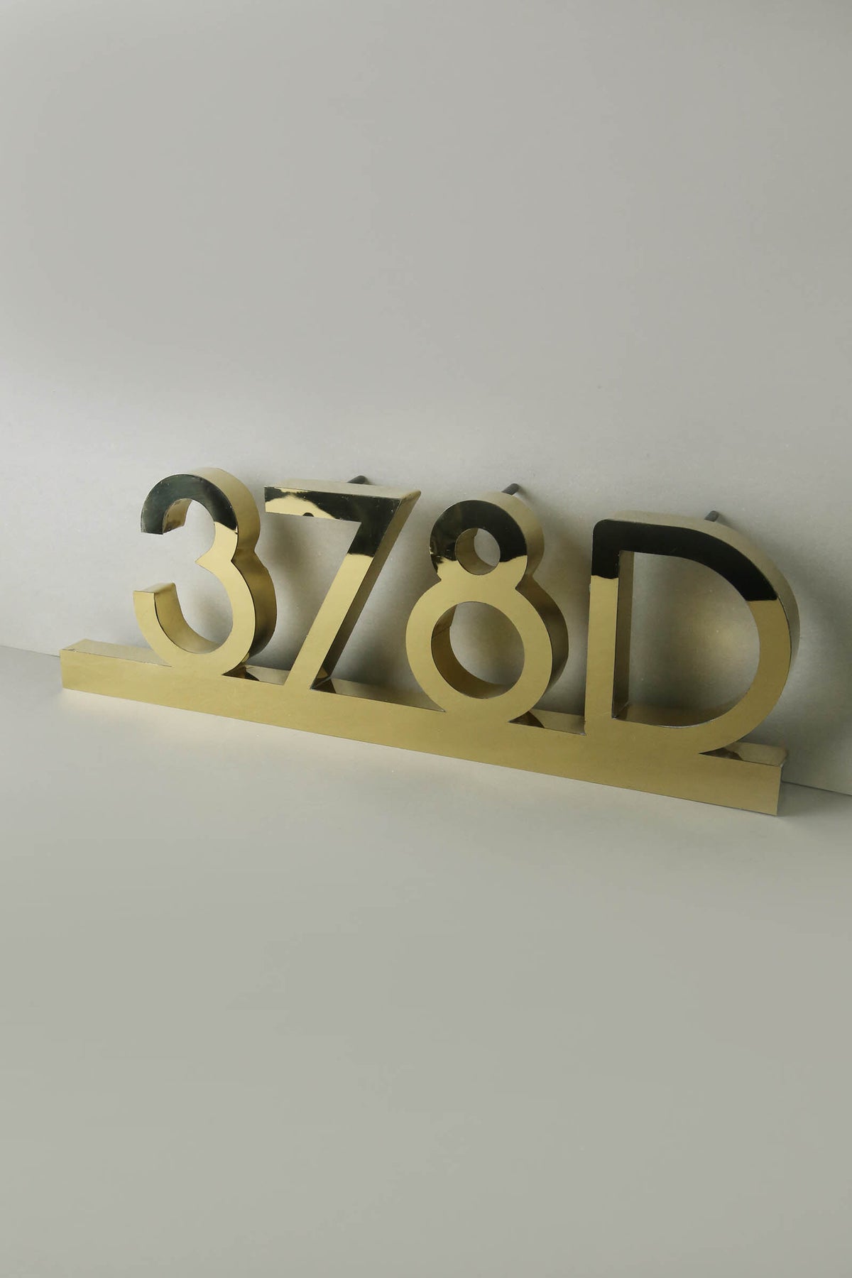 Stainless Steel House Number - gold - Sign & Design