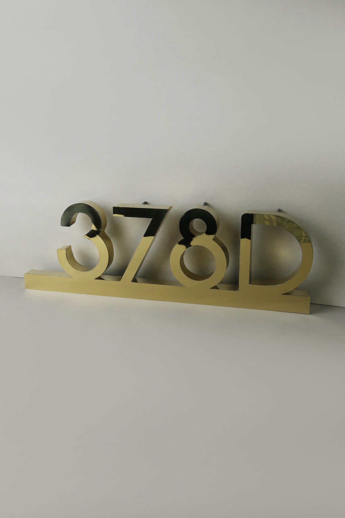 Stainless Steel House Number - gold - Sign & Design