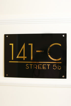 Custom Dual Tone House/Office Sign