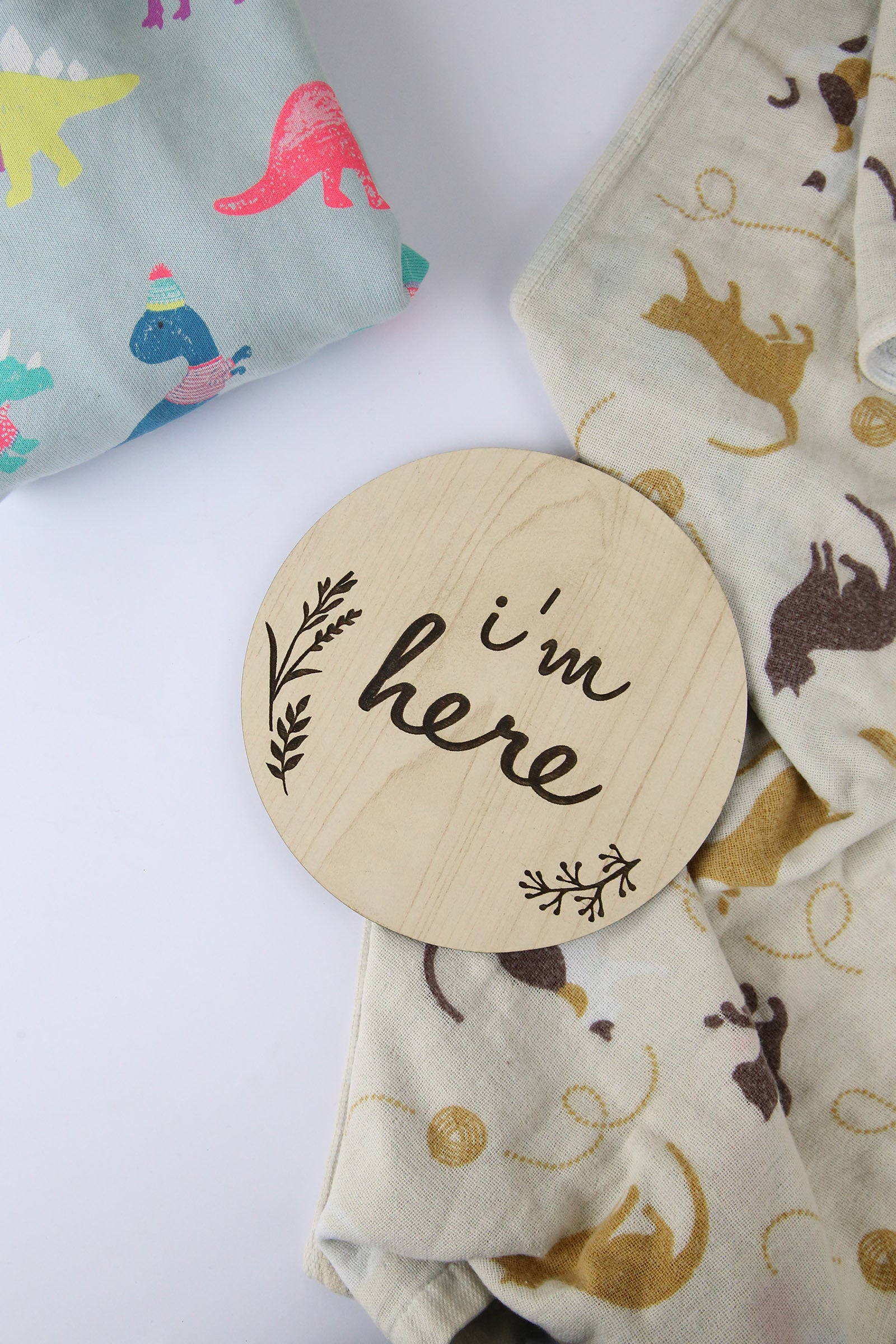 I'm Here - Birth Announcement Plaque