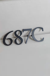 Custom 2D Matte Black Metal House Numbers