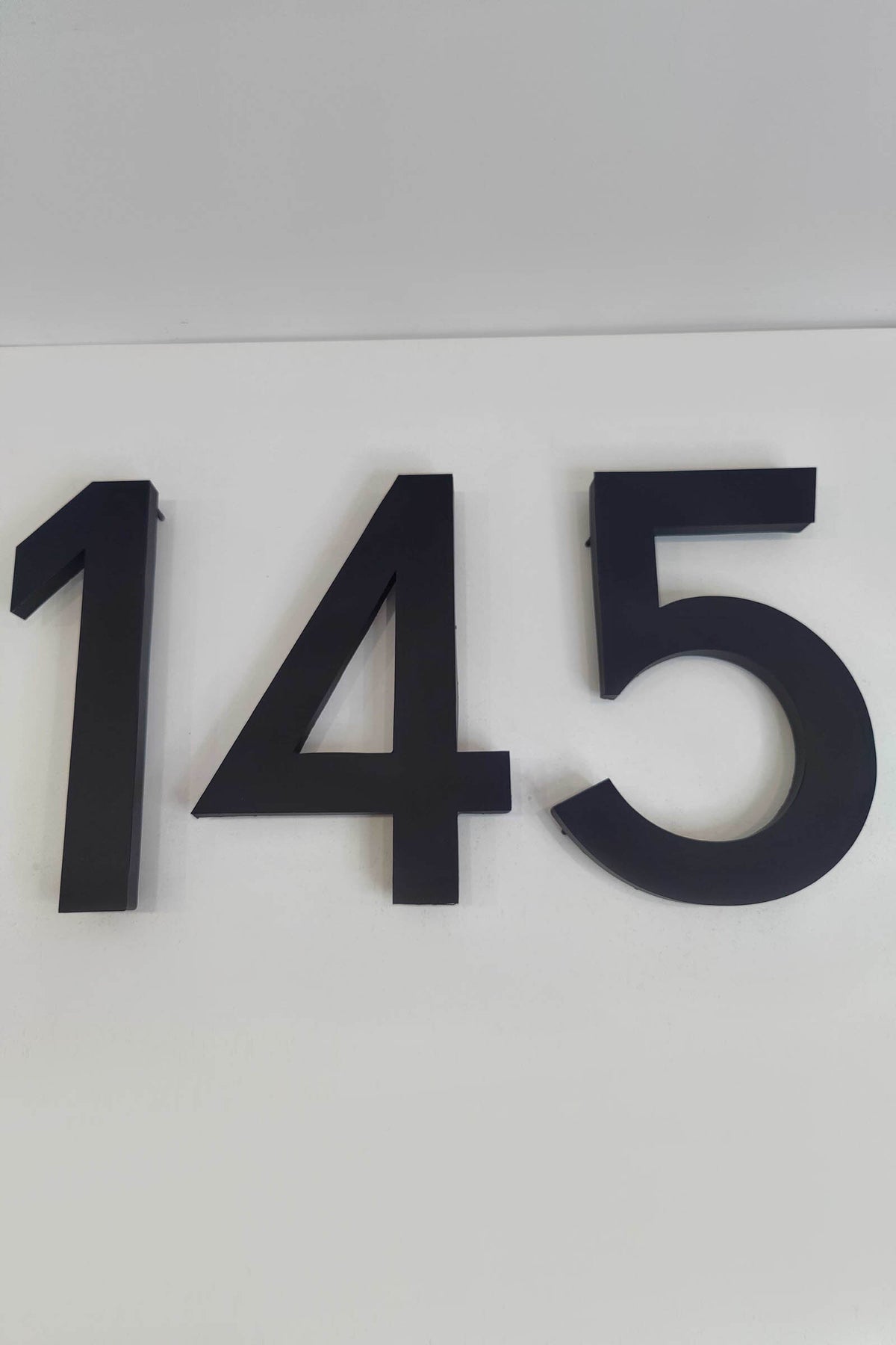 Custom 3D Matte Black Metal House Numbers