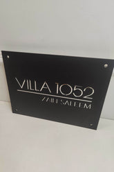 Custom Matte Acrylic Dual Tone House/Office Sign