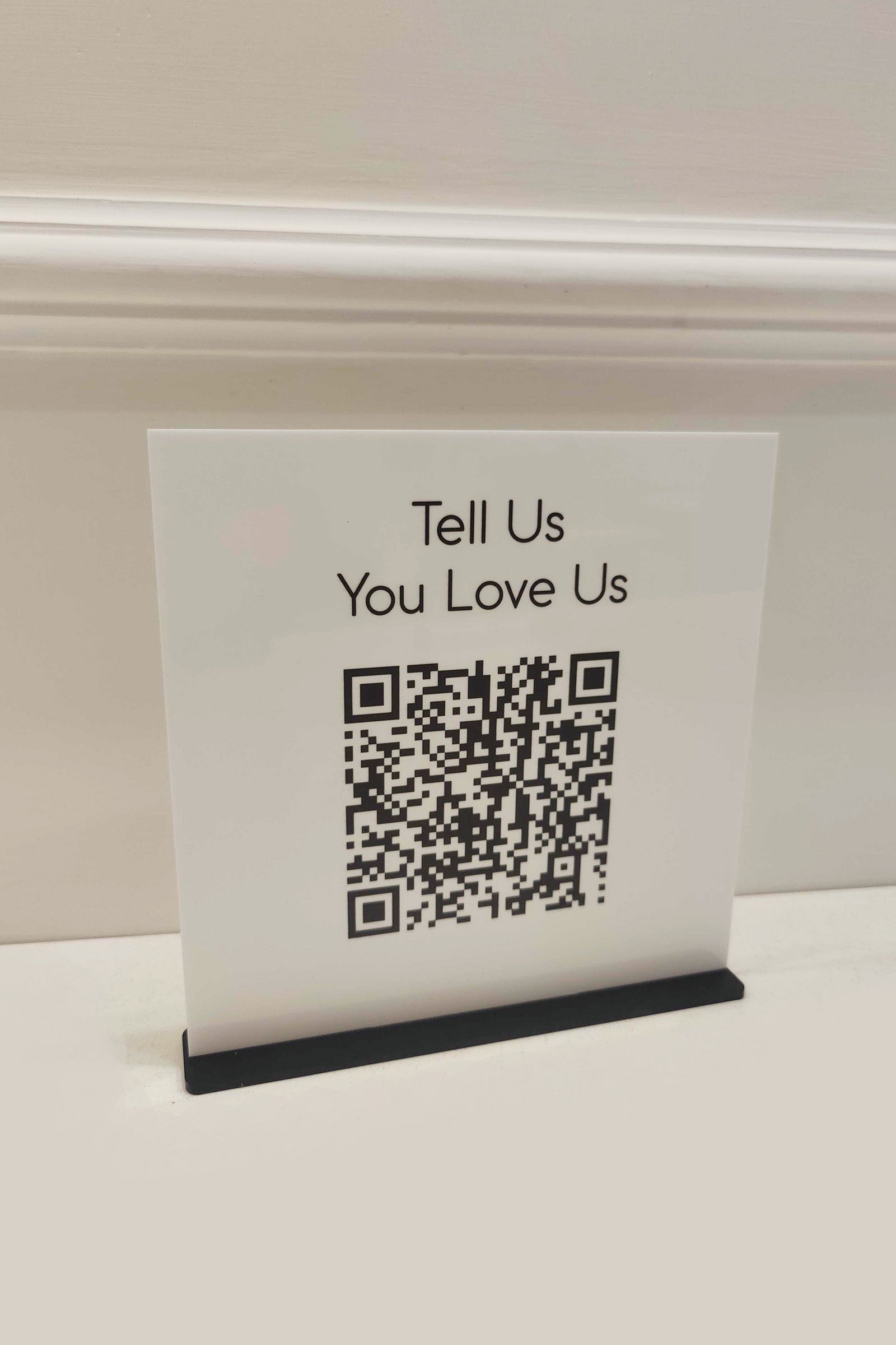 Custom Mini Social QR Sign