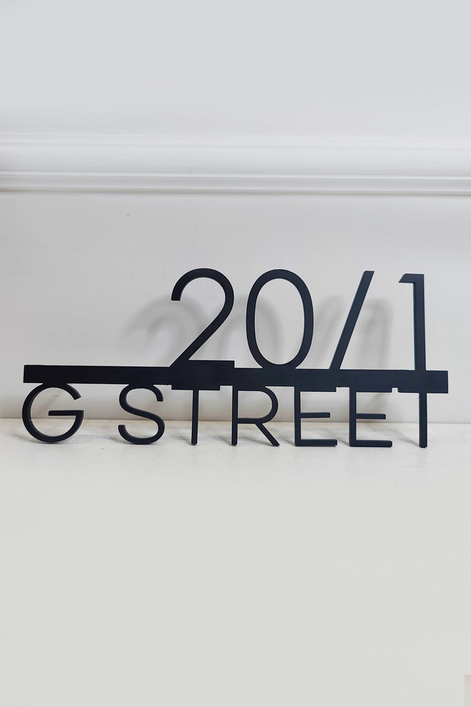 Metal Cutout style 2 Line House Sign