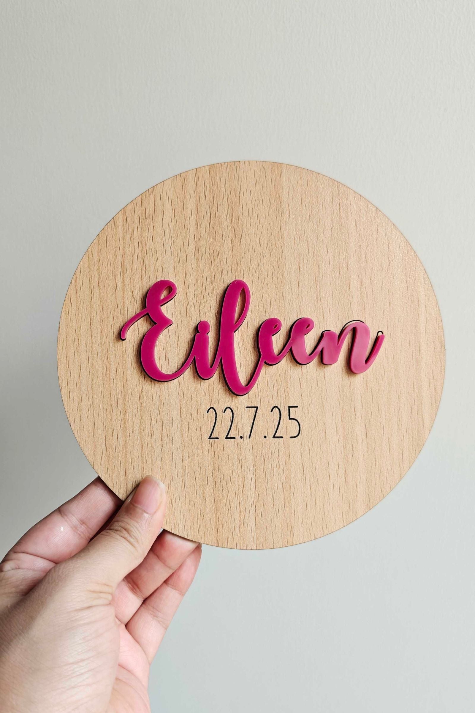 Custom Wooden Name Plaque
