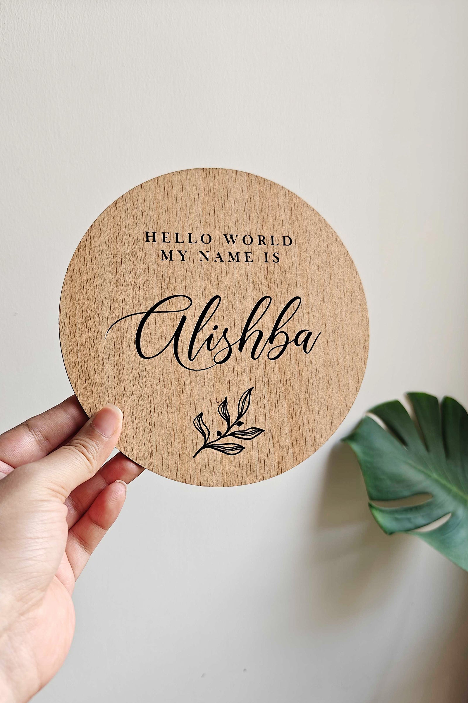 Customized Baby Wooden Plaque