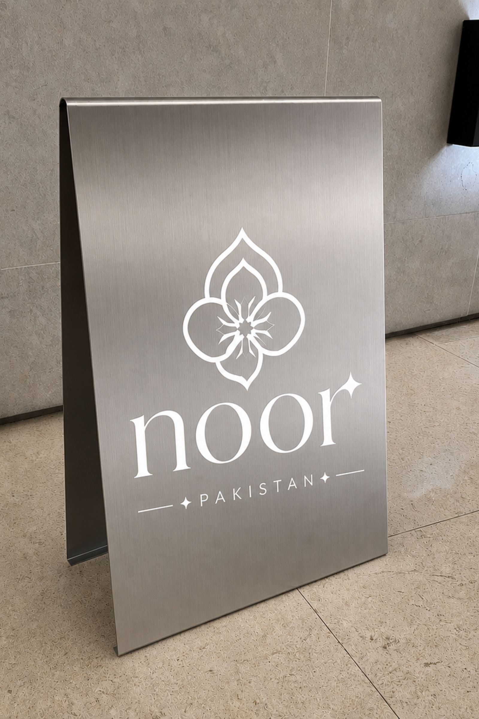 Stainless Steel A-Frame Sidewalk Sign