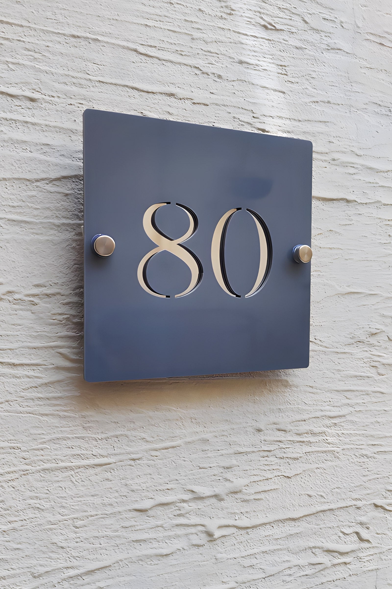 Custon Square Acrylic House Number Plate