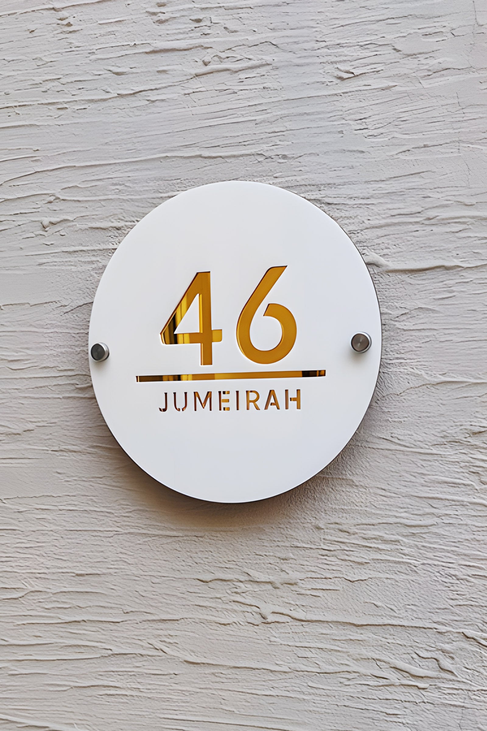 Custom Round Acrylic House Sign