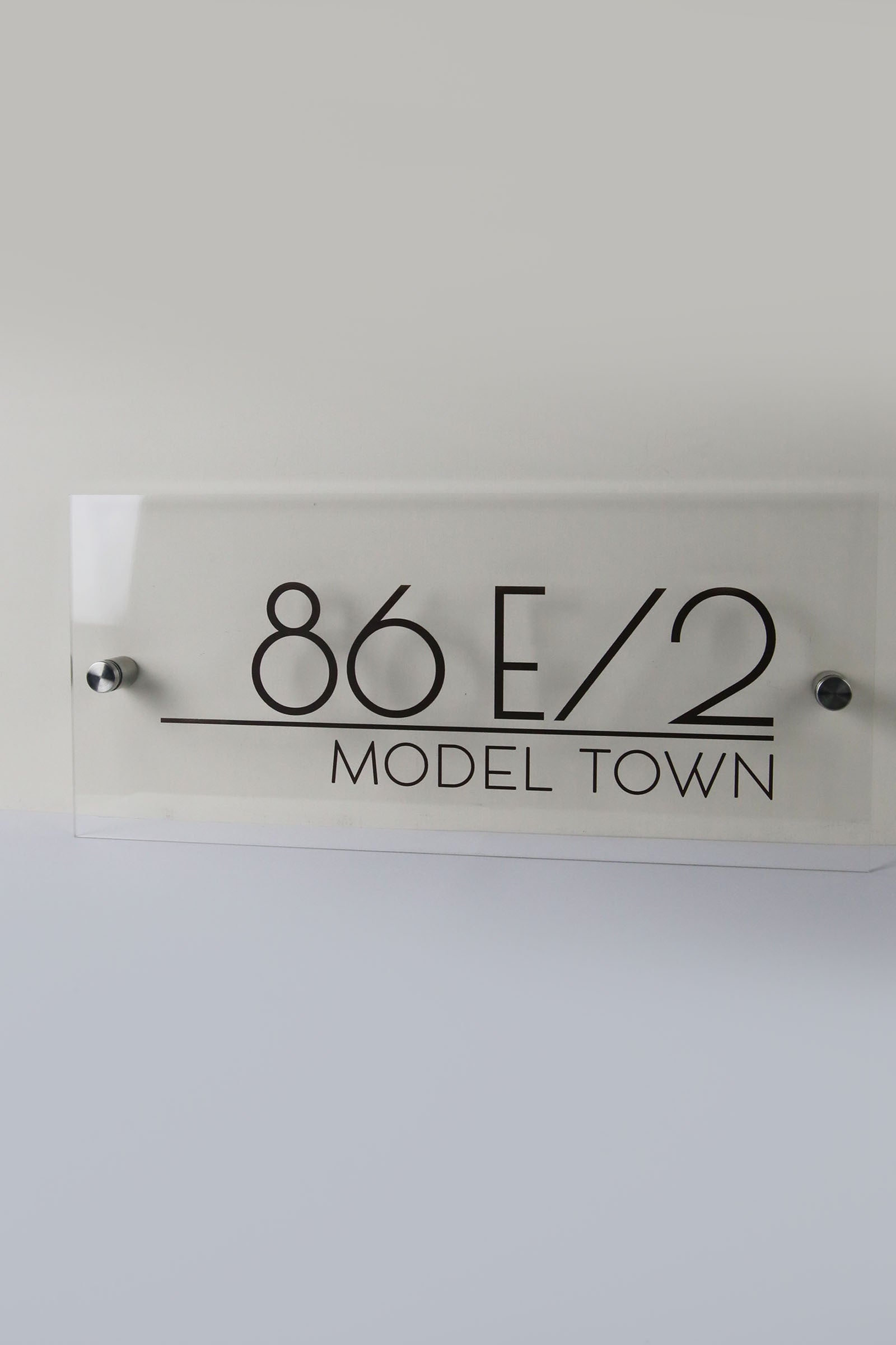 Custom Transparent House plate - Sign & Design