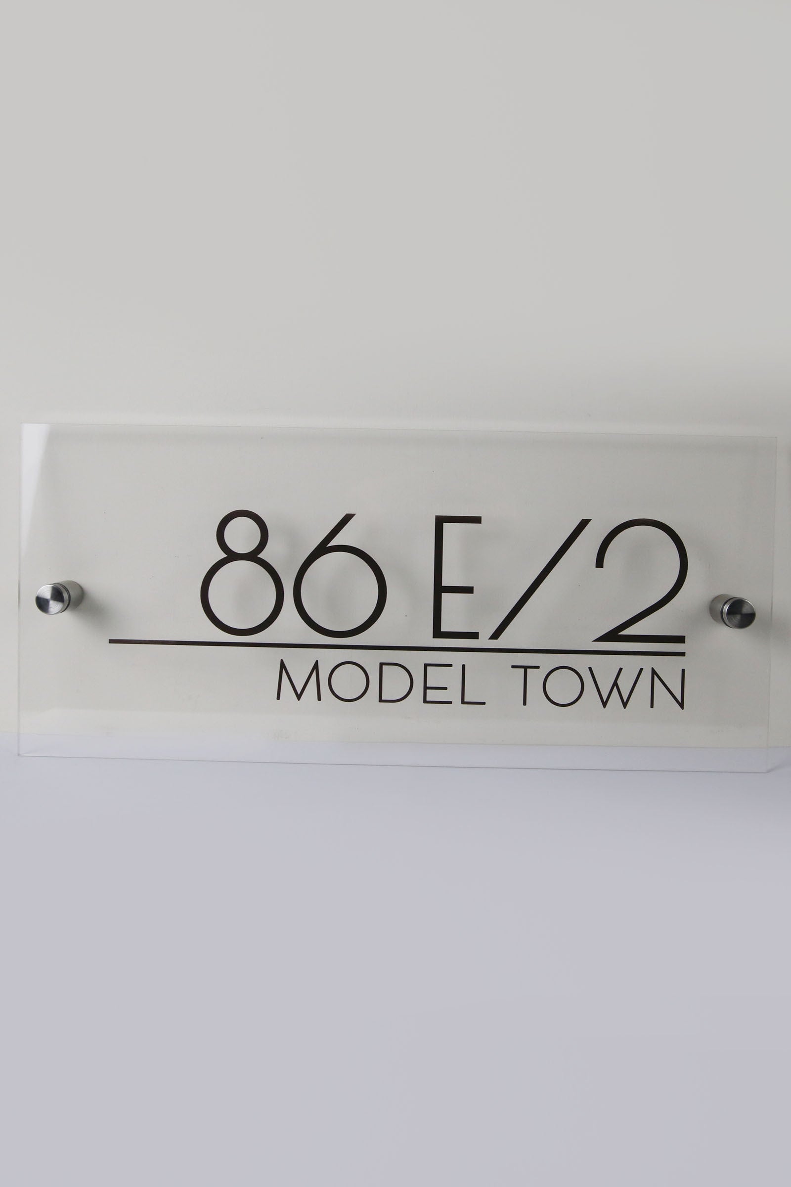 Custom Transparent House plate - Sign & Design