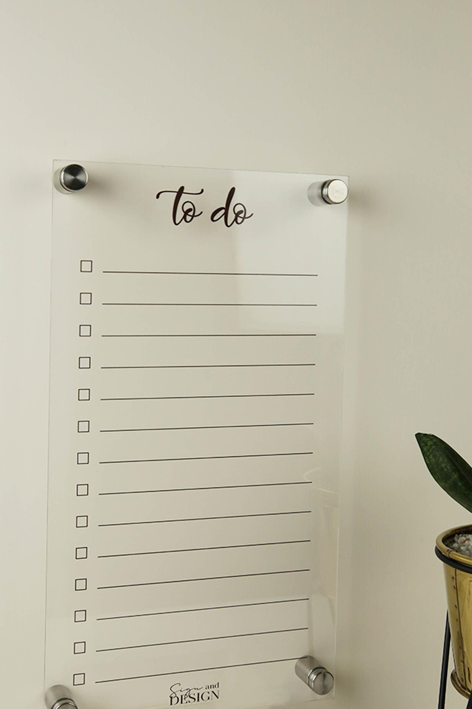 To Do List Planner - Sign & Design