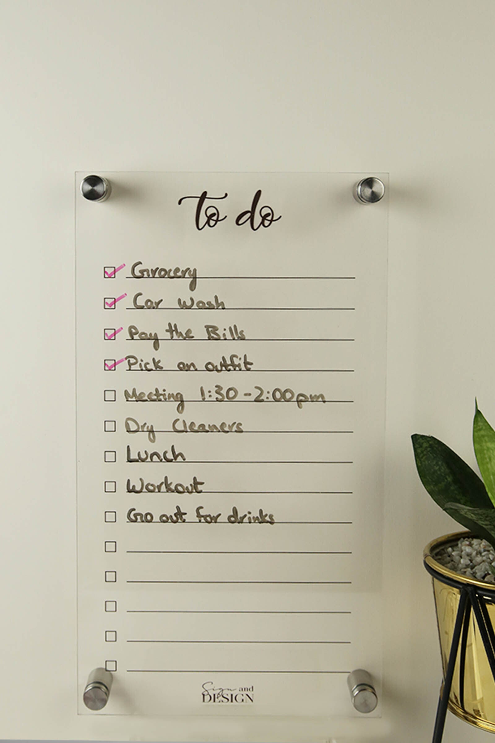 To Do List Planner - Sign & Design