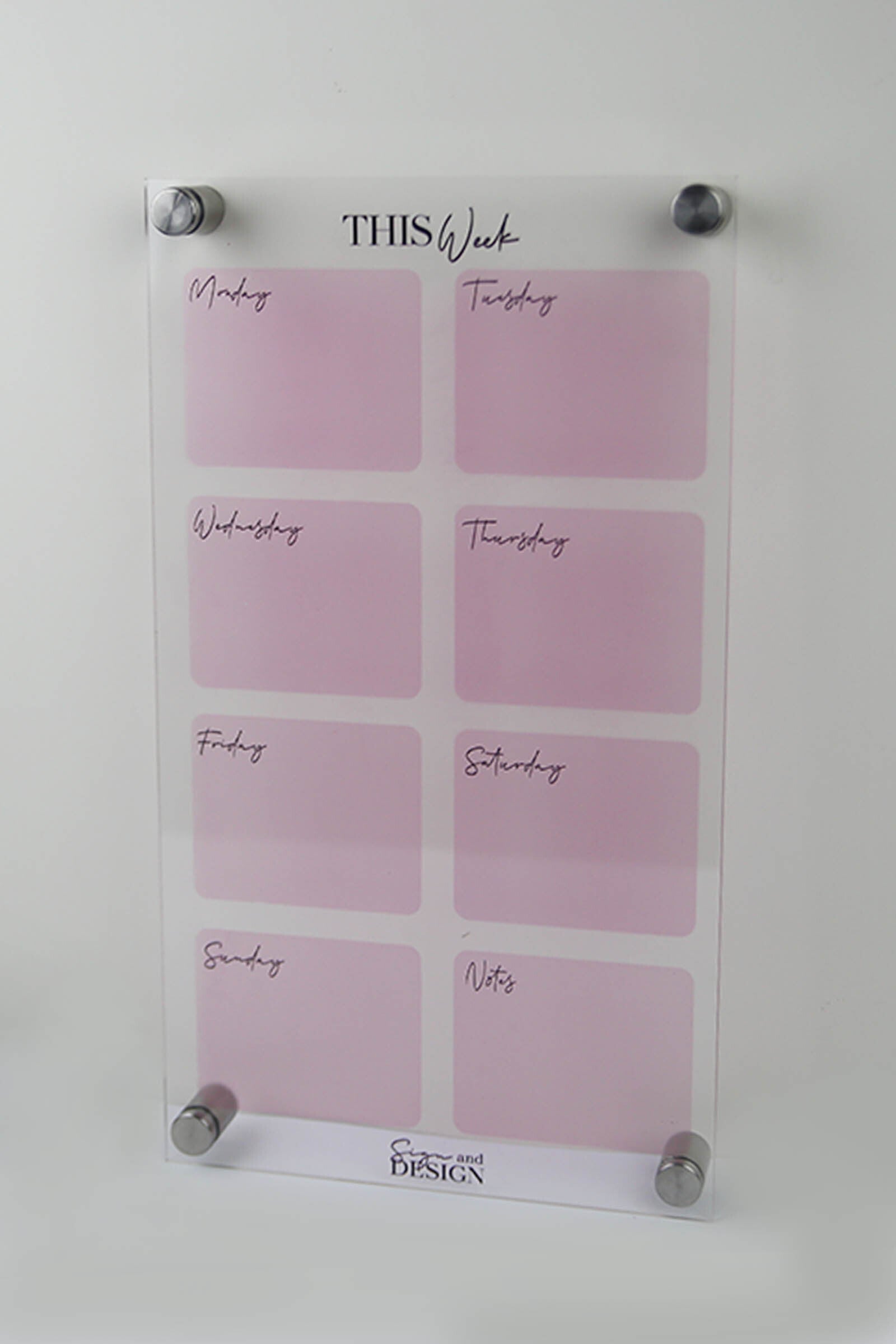 Weekly Wall Planner - Sign & Design