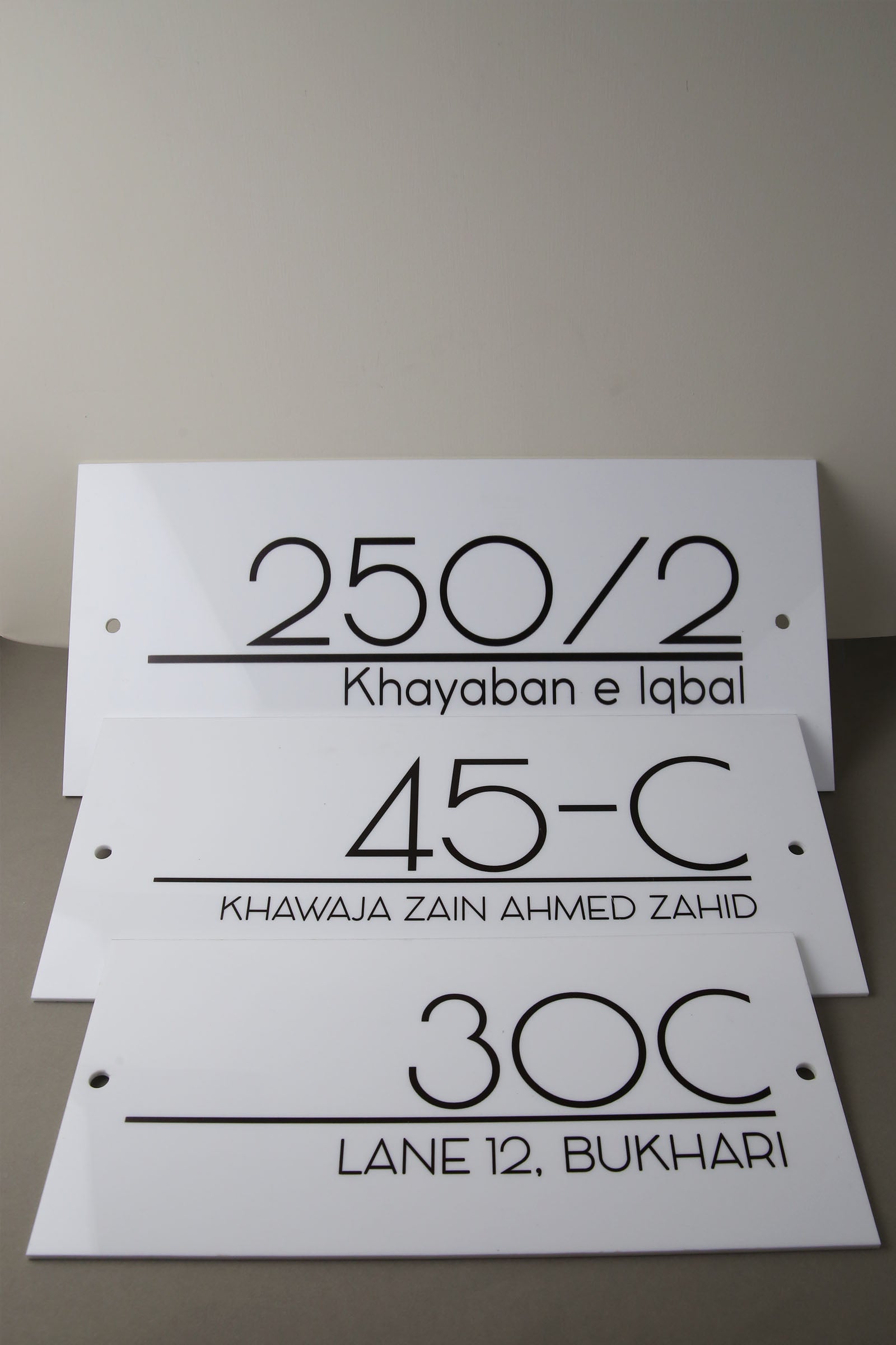 Custom Sleek House Sign - Sign & Design