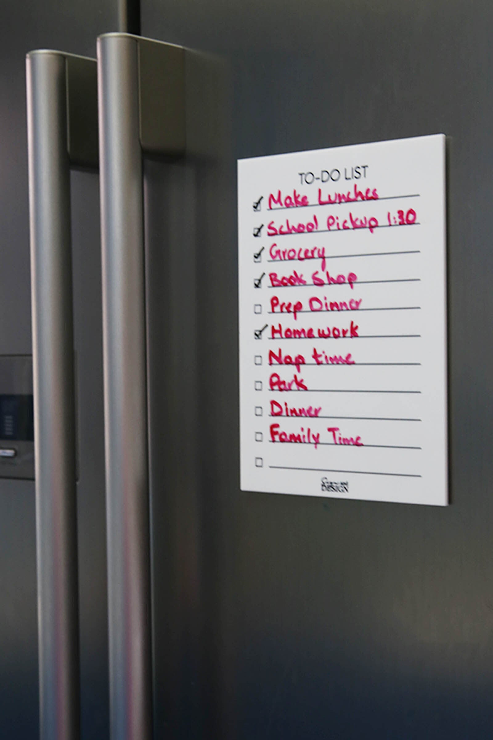 To Do List - Magnetic Fridge Planner - Sign & Design