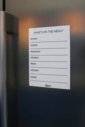 Menu - Magnetic Fridge Planner - Sign & Design