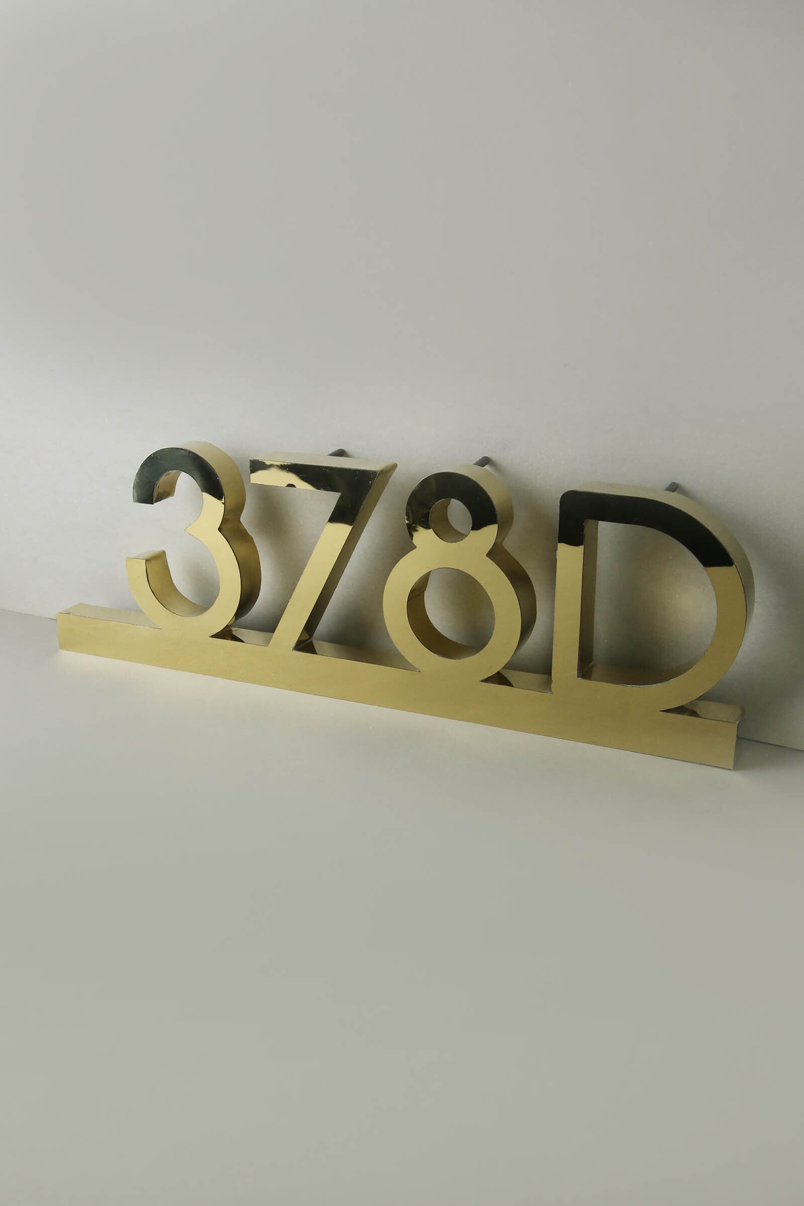 Stainless Steel House Number - gold - Sign & Design